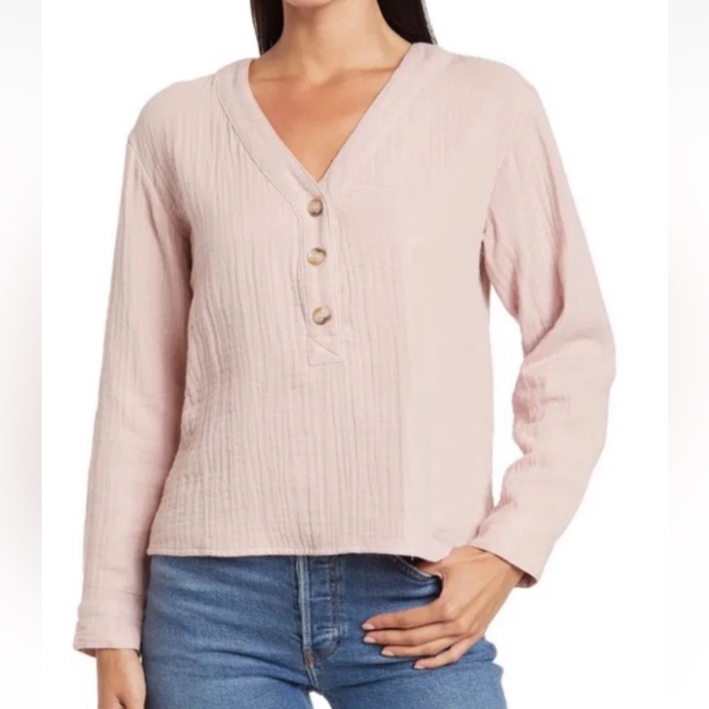 Madewell Blush Long Sleeve Shirt. Size S . Style NC803